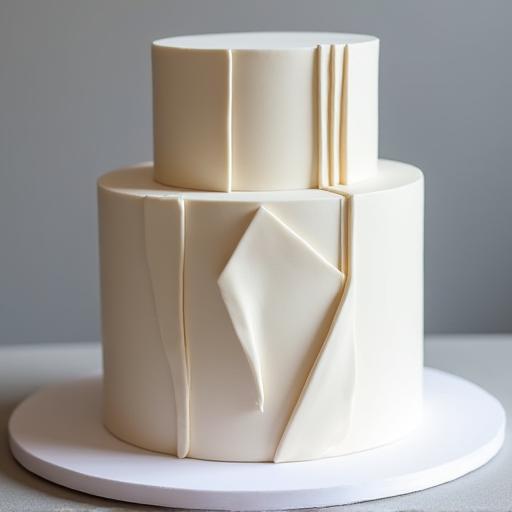 Minimalist geometric design cake.